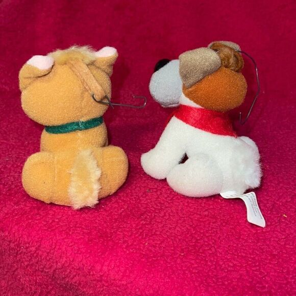 1988 McDonald’s Disney Oliver and Company Dodger & Oliver Plush Ornaments - Picture 7 of 8